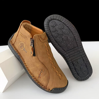 Nicole- Bottines en cuir confortables et antidérapantes pour femmes