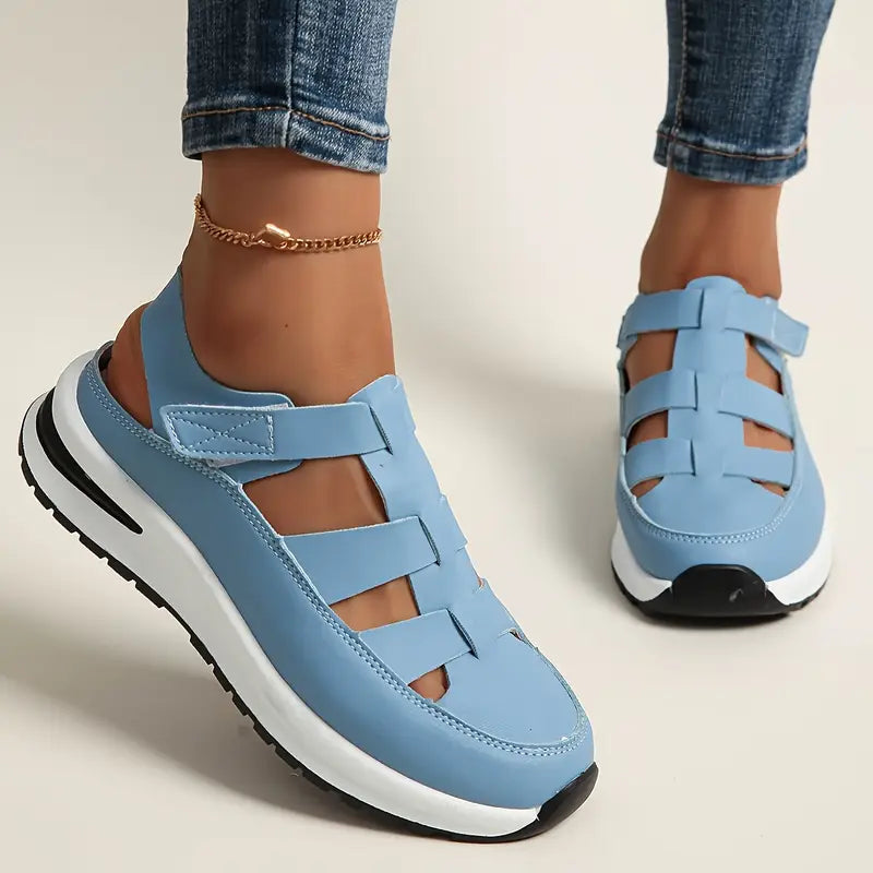 Yvette- Sandales à Semelle Compensée en cuir