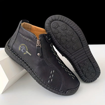 Nicole- Bottines en cuir confortables et antidérapantes pour femmes