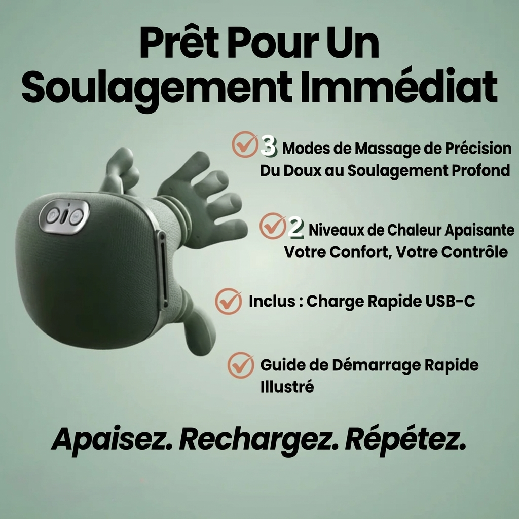 AcuSoulage™ | Smart Masseur Épaules & Nuque