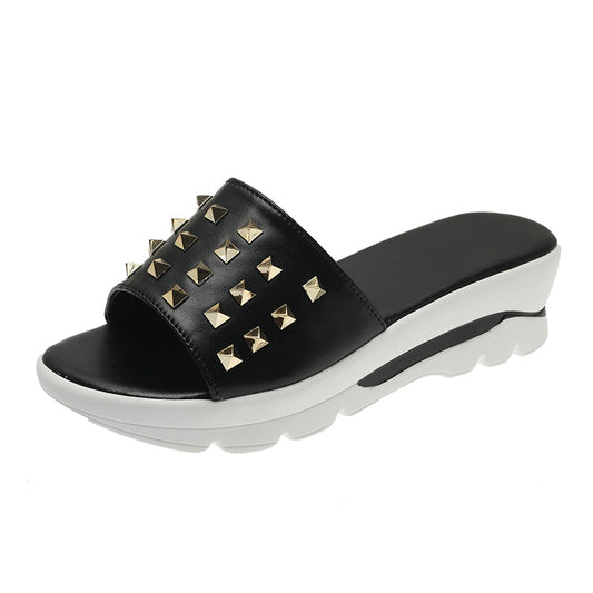 Anaelle- Sandales à rivets décontractées pour femmes