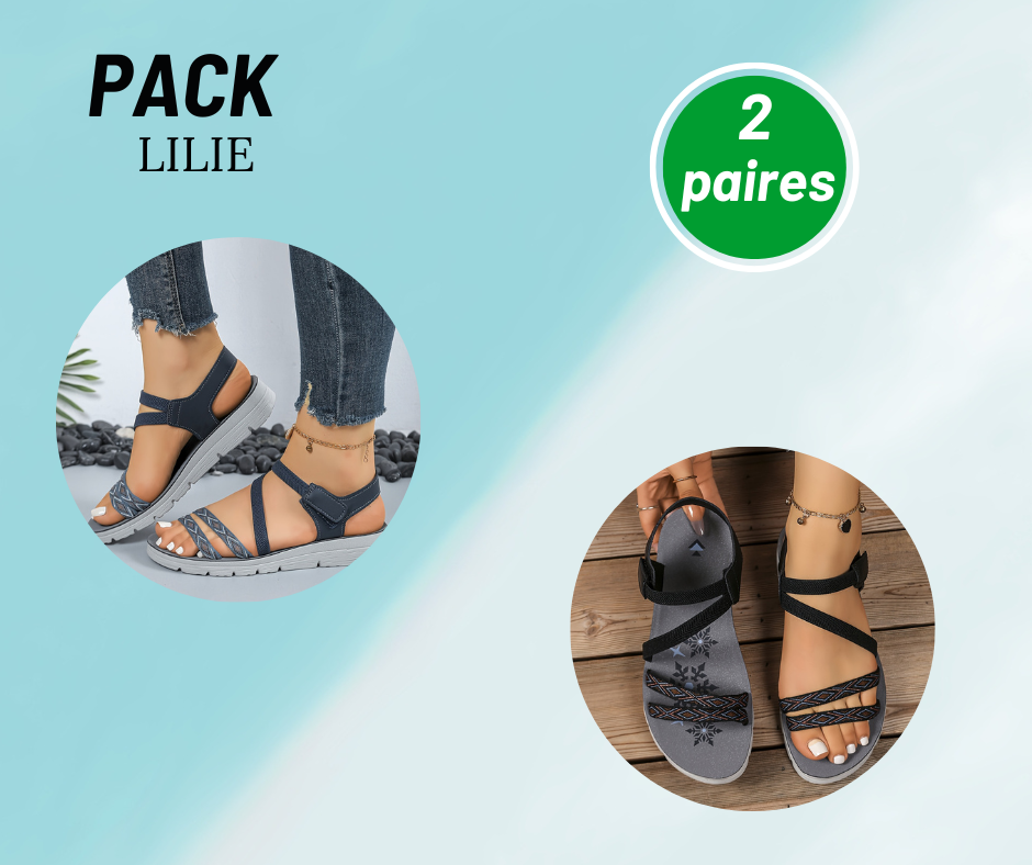 Lilie- Sandales orthopédiques et légères pour femmes