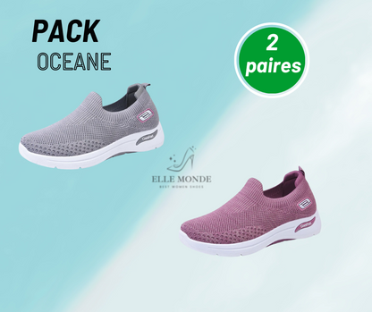 Océane- Chaussures de marche respirantes et Décontractées pour Femmes