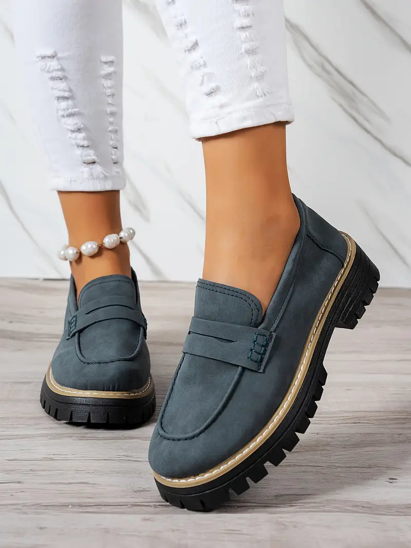 LILA- Chaussures en daim Élégantes, Confortables pour Femmes