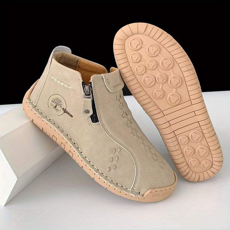 Nicole- Bottines en cuir confortables et antidérapantes pour femmes