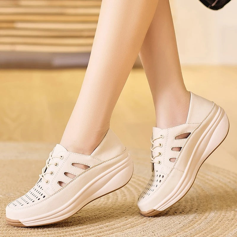 TANY- Chaussures compensées confortables et respirantes pour femmes. Style élégant & soutien optimal