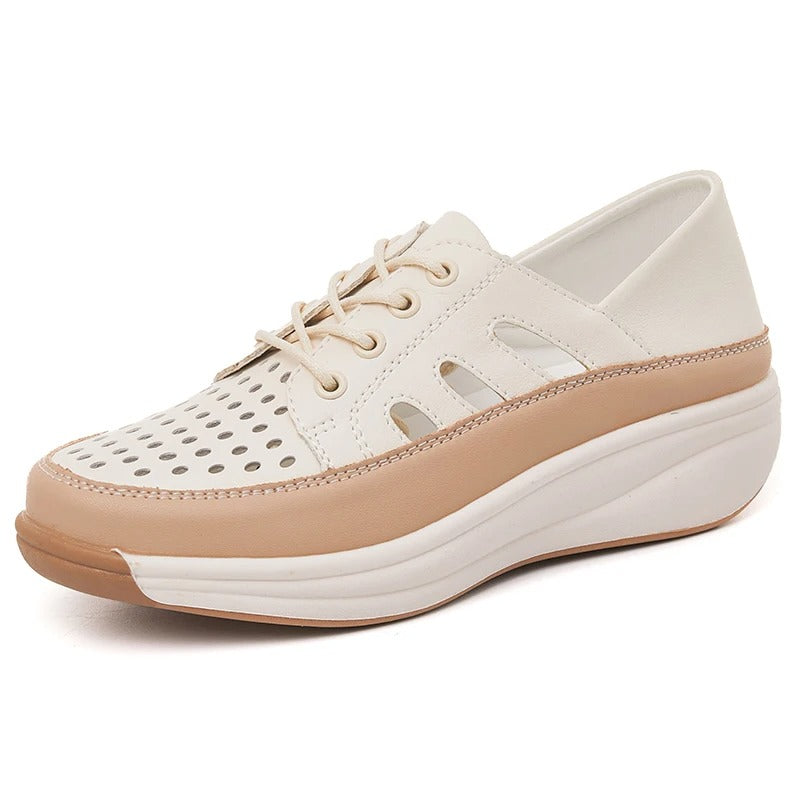 TANY- Chaussures compensées confortables et respirantes pour femmes. Style élégant & soutien optimal